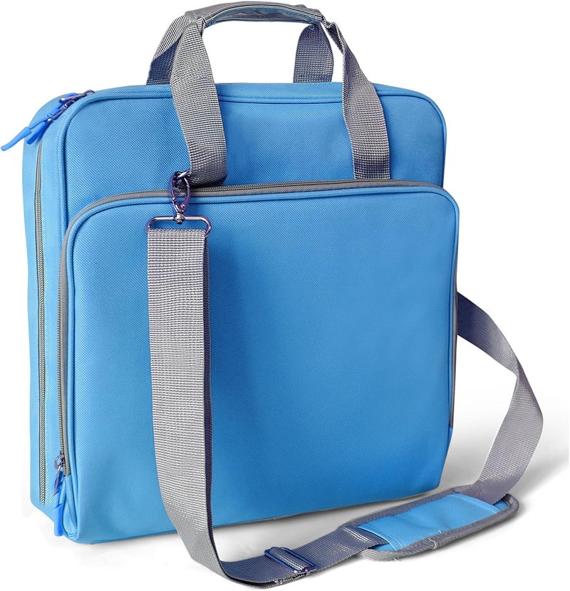 CTWWFS 2 Inch 3 Ring Zipper Binder - Trapper Keeper Binder with Strap - 500 Sheet Capacity & Multi-Pockets for School and Office (Blue) - Image 1